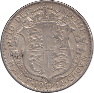 1912 HALFCROWN ( GVF ) - Halfcrown - Cambridgeshire Coins