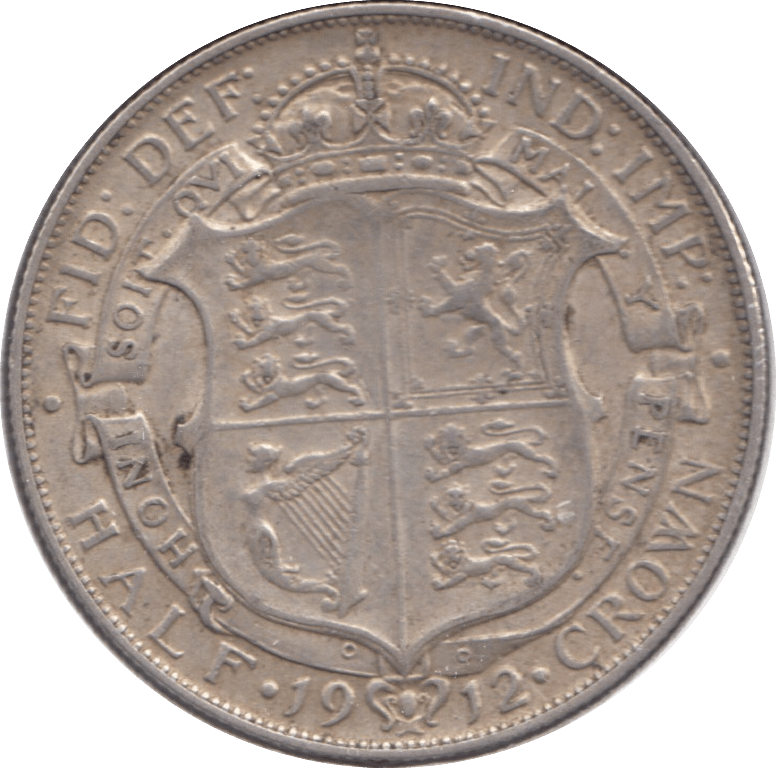 1912 HALFCROWN ( GVF ) - Halfcrown - Cambridgeshire Coins