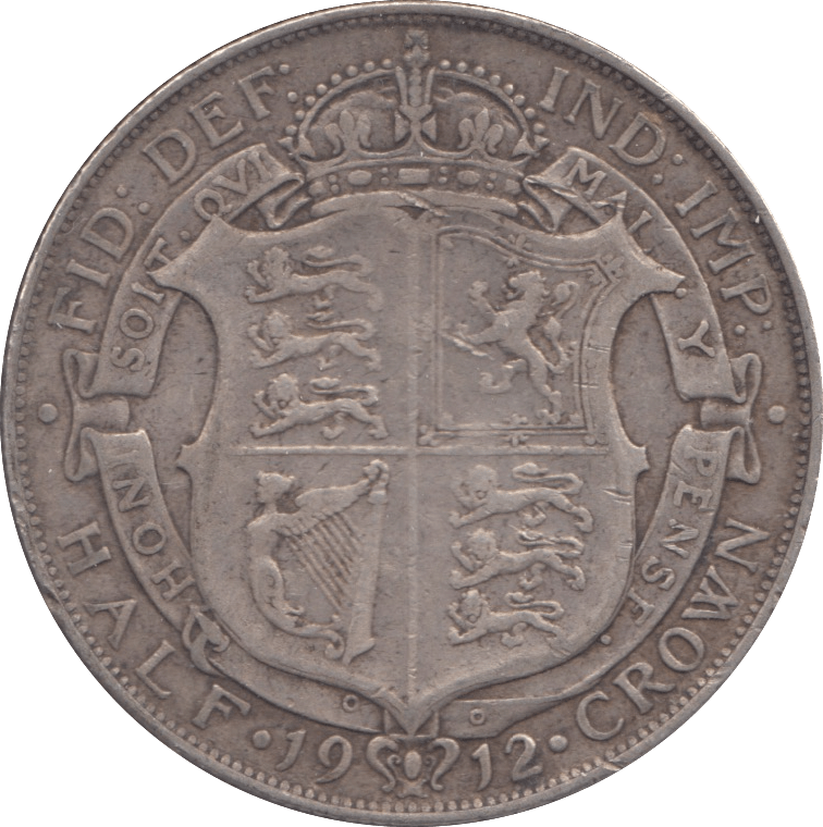 1912 HALFCROWN ( VF ) - Halfcrown - Cambridgeshire Coins