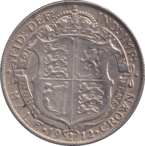 1912 HALFCROWN ( VF ) - WORLD COINS - Cambridgeshire Coins