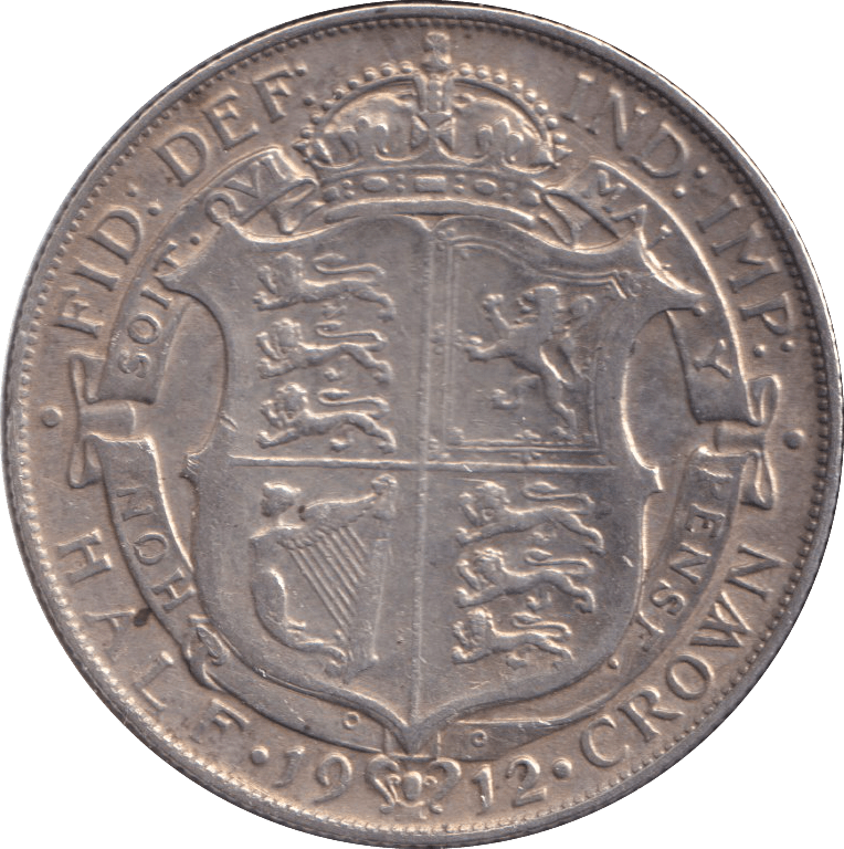 1912 HALFCROWN ( VF ) - WORLD COINS - Cambridgeshire Coins