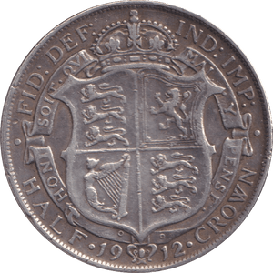 1912 HALFCROWN ( VF ) - WORLD COINS - Cambridgeshire Coins