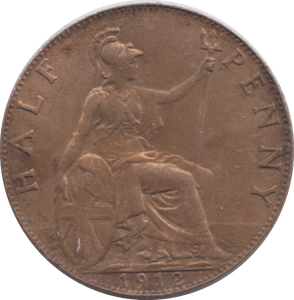 1912 HALFPENNY ( EF ) - HALFPENNY - Cambridgeshire Coins