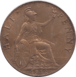 1912 HALFPENNY ( EF ) - HALFPENNY - Cambridgeshire Coins