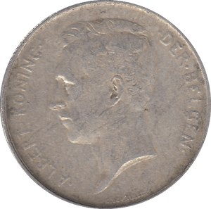 1912 ONE FRANC BELGIUM ( SILVER ) - SILVER WORLD COINS - Cambridgeshire Coins