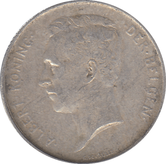 1912 ONE FRANC BELGIUM ( SILVER ) - SILVER WORLD COINS - Cambridgeshire Coins