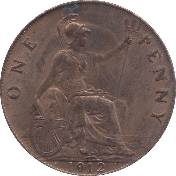1912 PENNY ( AUNC ) H - PENNY - Cambridgeshire Coins