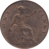 1912 PENNY ( AUNC ) H - PENNY - Cambridgeshire Coins