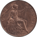 1912 PENNY ( EF ) - PENNY - Cambridgeshire Coins