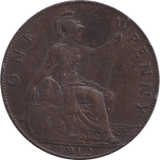 1912 PENNY ( EF ) - PENNY - Cambridgeshire Coins
