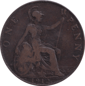 1912 PENNY ( FINE ) - PENNY - Cambridgeshire Coins