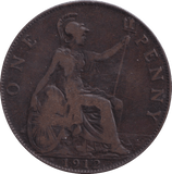 1912 PENNY ( FINE ) - PENNY - Cambridgeshire Coins