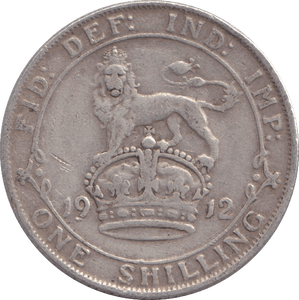1912 SHILLING ( FINE ) - SHILLING - Cambridgeshire Coins