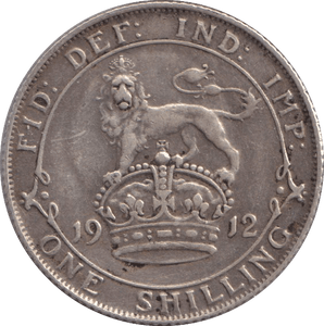 1912 SHILLING ( FINE ) - SHILLING - Cambridgeshire Coins