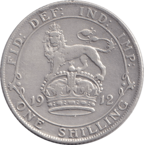 1912 SHILLING ( FINE ) - SHILLING - Cambridgeshire Coins