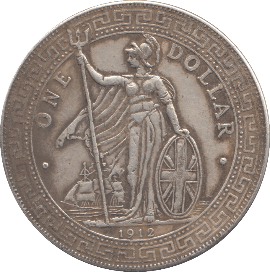 1912 SILVER BRITISH TRADE DOLLAR - SILVER WORLD COINS - Cambridgeshire Coins