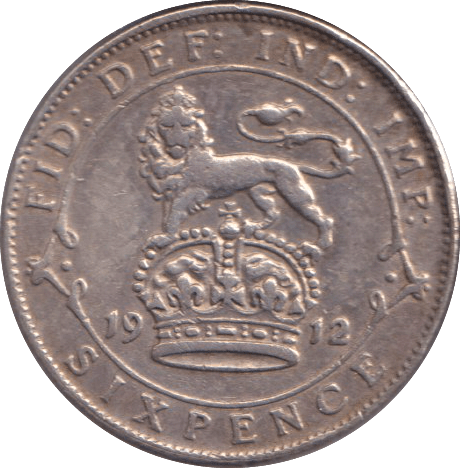 1912 SIXPENCE ( FINE ) - SIXPENCE - Cambridgeshire Coins