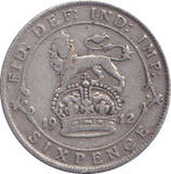 1912 SIXPENCE ( FINE ) - SIXPENCE - Cambridgeshire Coins