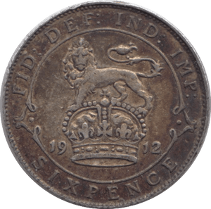 1912 SIXPENCE ( GF ) - SIXPENCE - Cambridgeshire Coins