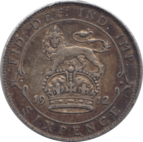 1912 SIXPENCE ( GF ) - SIXPENCE - Cambridgeshire Coins
