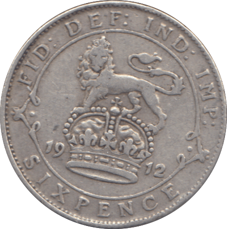 1912 SIXPENCE ( GF ) - SIXPENCE - Cambridgeshire Coins