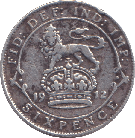 1912 SIXPENCE ( GF ) - SIXPENCE - Cambridgeshire Coins