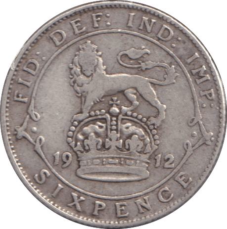 1912 SIXPENCE ( GF ) - SIXPENCE - Cambridgeshire Coins