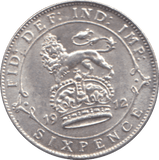1912 SIXPENCE ( UNC ) - SIXPENCE - Cambridgeshire Coins