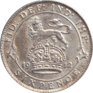 1912 SIXPENCE ( UNC ) - SIXPENCE - Cambridgeshire Coins