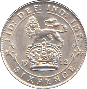 1912 SIXPENCE ( UNC ) - SIXPENCE - Cambridgeshire Coins