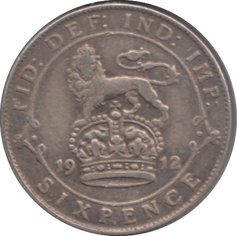 1912 SIXPENCE ( VF ) - Sixpence - Cambridgeshire Coins