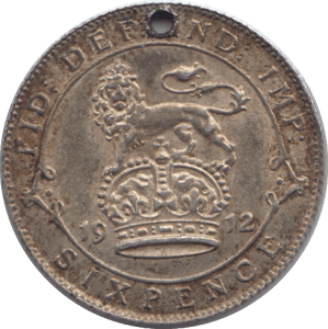 1912 SIXPENCE ( VF ) - SIXPENCE - Cambridgeshire Coins