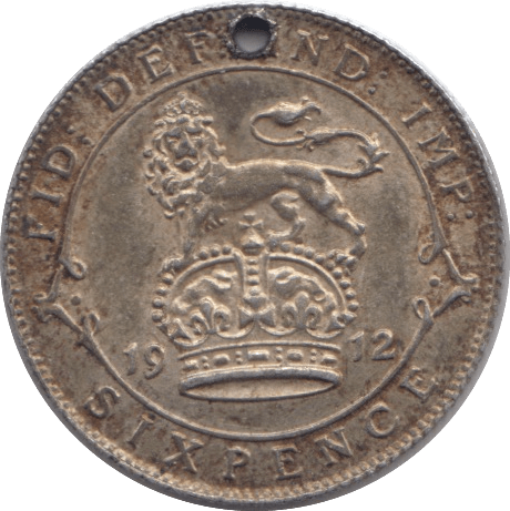 1912 SIXPENCE ( VF ) - SIXPENCE - Cambridgeshire Coins