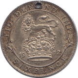 1912 SIXPENCE ( VF ) - SIXPENCE - Cambridgeshire Coins