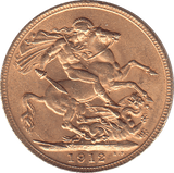 1912 SOVEREIGN ( AUNC ) - SOVEREIGN - Cambridgeshire Coins