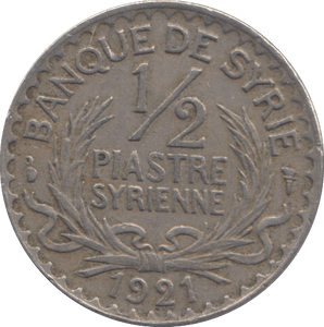 1912 SYRIA 1/2 PIASTRE - WORLD COINS - Cambridgeshire Coins