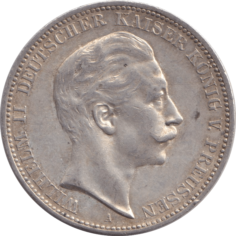 1912 THREE MARK BERLIN - SILVER WORLD COINS - Cambridgeshire Coins