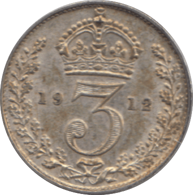1912 THREEPENCE ( EF ) - THREEPENCE - Cambridgeshire Coins