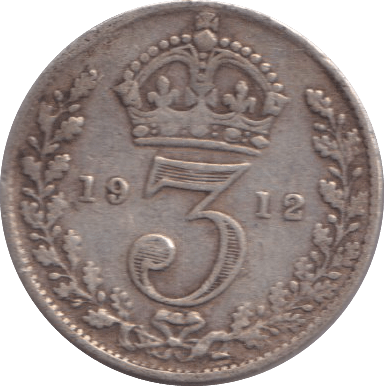1912 THREEPENCE ( FINE ) - THREEPENCE - Cambridgeshire Coins