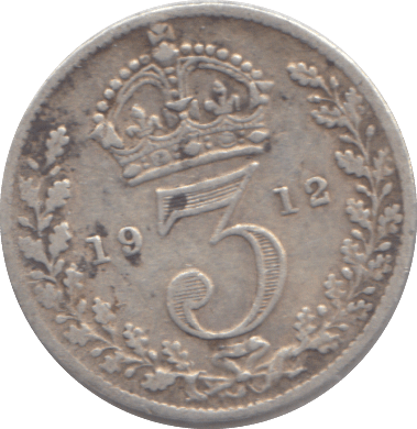 1912 THREEPENCE ( FINE ) - THREEPENCE - Cambridgeshire Coins