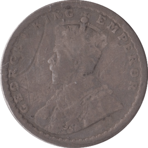 1912 TWO ANNAS INDIA - SILVER WORLD COINS - Cambridgeshire Coins