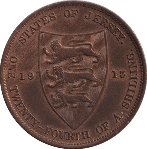 1913 1/24 SHILLING - PENNY - Cambridgeshire Coins