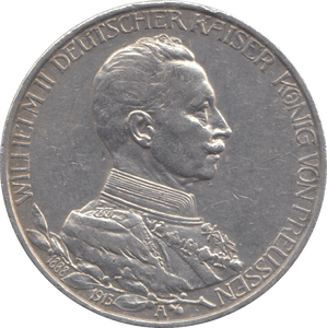 1913 3 MARK GERMANY - WORLD COINS - Cambridgeshire Coins