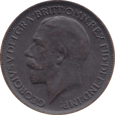 1913 FARTHING ( AUNC ) - FARTHING - Cambridgeshire Coins