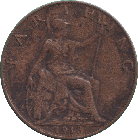 1913 FARTHING ( GF ) - FARTHING - Cambridgeshire Coins