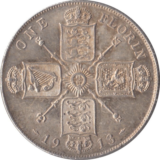 1913 FLORIN ( AUNC ) - FLORIN - Cambridgeshire Coins