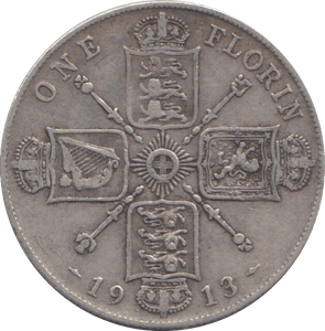 1913 FLORIN ( GF ) - FLORIN - Cambridgeshire Coins