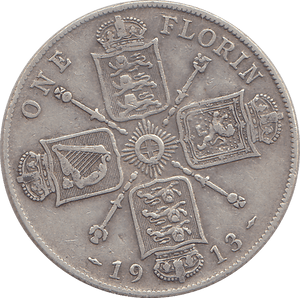 1913 FLORIN ( GF ) - FLORIN - Cambridgeshire Coins