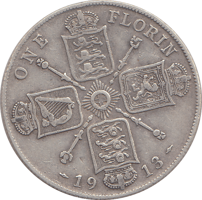 1913 FLORIN ( GF ) - FLORIN - Cambridgeshire Coins