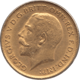 1913 GOLD HALF SOVEREIGN ( AUNC ) - HALF SOVEREIGN - Cambridgeshire Coins